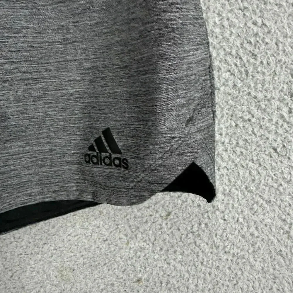 Adidas shorts Men’s small gray athletic pockets‎ Drawstring Soccer running woven